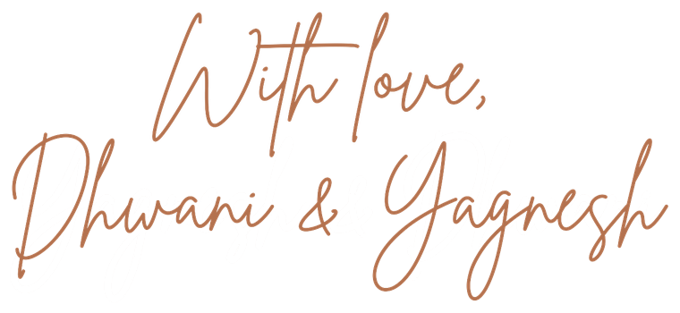With love, Dhwani and Yagnesh